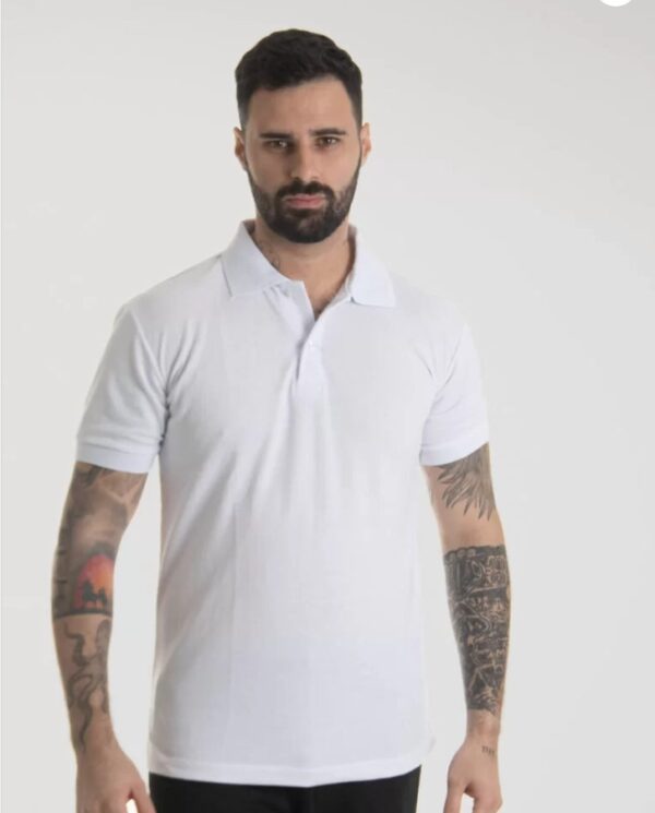 Camisa Polo Piquet Masculina - Image 12