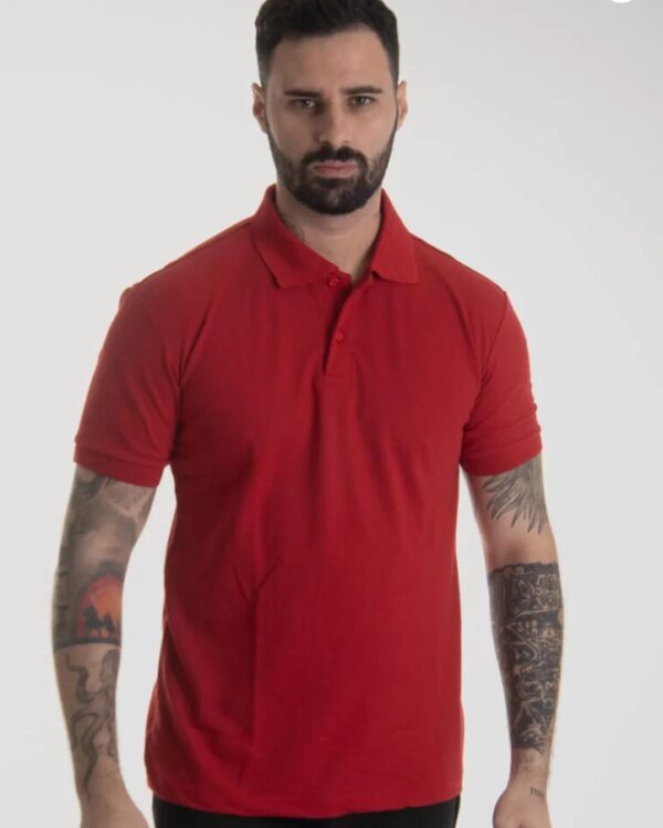 Camisa Polo Piquet Masculina - Image 3