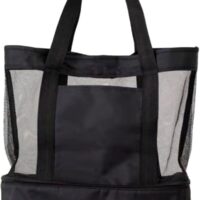Bolsa de praia telada mais compartimento térmico