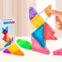 Blocos De Montar Magnético Tangram PEÇAS PERSONALIZADAS EM UV DIGITAL